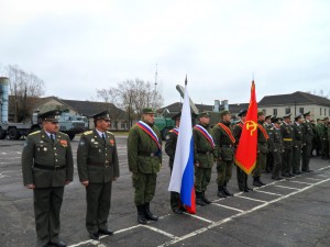 Вручение военнослужащим наград в Ваганово
