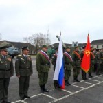 Вручение военнослужащим наград в Ваганово