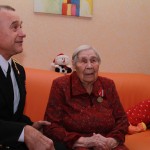 Поздравление ветеранов в Колтушах
