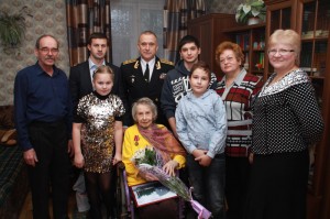 Поздравление ветеранов в Колтушах