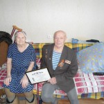 Поздравление в Колтушах ветеранов-фронтовиков с 70-летием победы в Сталинградской битве